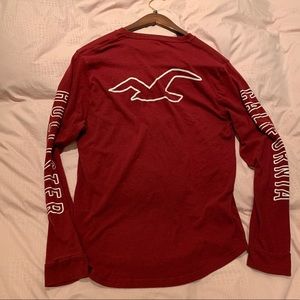 Red Hollister long sleeve tee